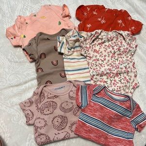 Infant 0-3 month onesies.